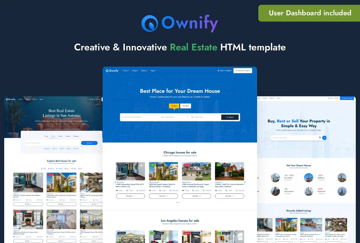 Ownify – Real Estate & Property Listing HTML Template
