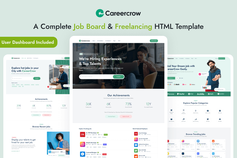 Job Board & Freelancing Template