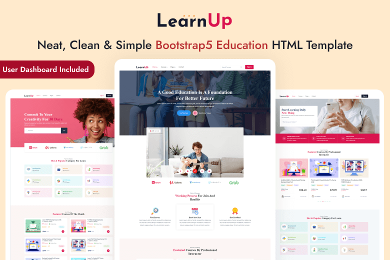 LearnUp Education template