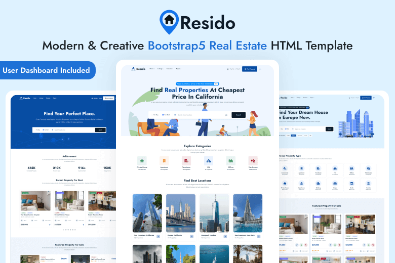 Resido - Real Estate HTML Template